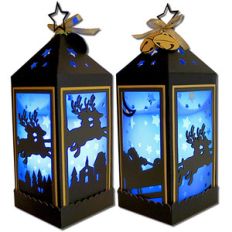 santa’s sleigh lantern (flameless)