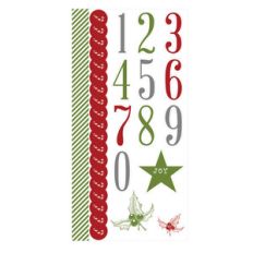 christmas count down stickers