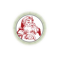 santa badge