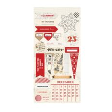 santa's list planner stickers