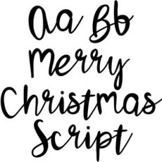 merry christmas font