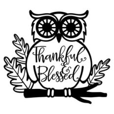 thankful and blessed owl