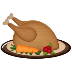 cooked turkey on platter