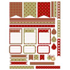 vintage colors christmas planner