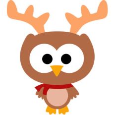 owl reindeer christmas