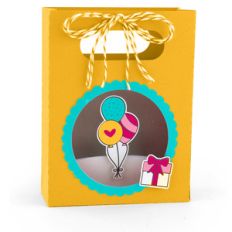 shadowbox gift card bag birthday balloons