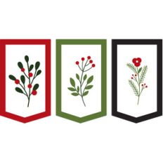 berry flag trio