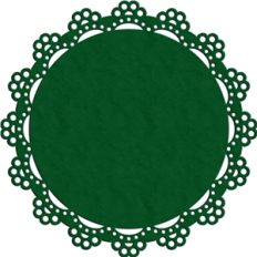 flower shell doily