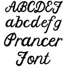 prancer font
