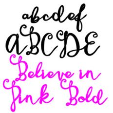 zp believe in pink bold