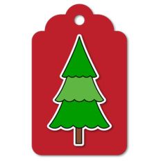 easy print + cut tag christmas tree