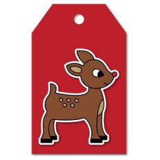 easy print + cut tag rudolph reindeer