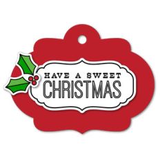 easy print + cut tag sweet christmas