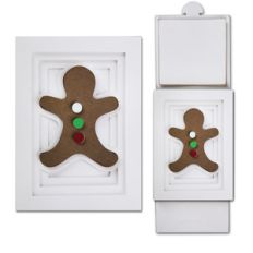 gingerbread sliding shadow card