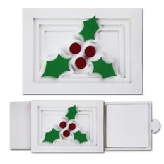 mistletoe sliding shadow card