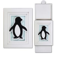 penguin sliding shadow card