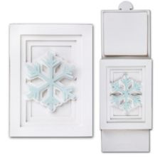 snowflake sliding shadow card