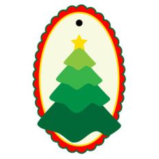 nested christmas tree tag
