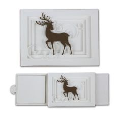 deer sliding shadow card