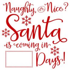 santa countdown calendar