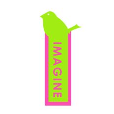 bird bookmark: imagine