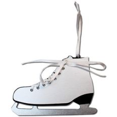 ice skate gift tag single