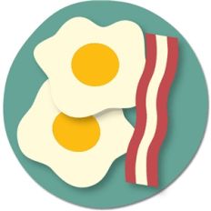 bacon and eggs
