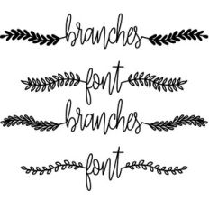 branches font