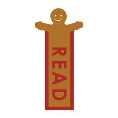 gingerbread bookmark: read