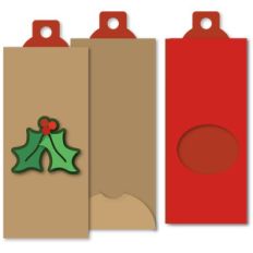 holly christmas cash envelope