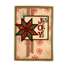 christmas quilt star a7 card