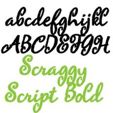 snf scraggy script bold