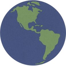 Globe Western Hemisphere