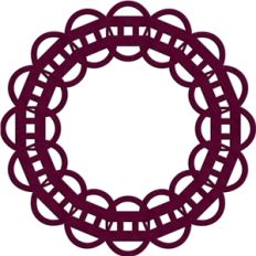 abstract lace doily