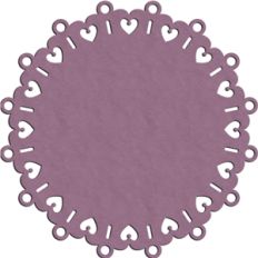 heart lace doily