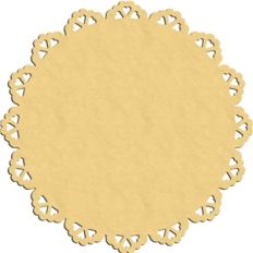 heart flower doily