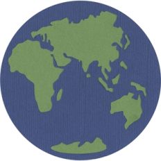 Globe Eastern Hemisphere
