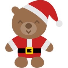 cute christmas bear