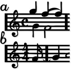 bar of music notes