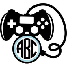 video game control monogram