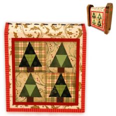 christmas trees quilt mini