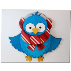 stacked snow bird card