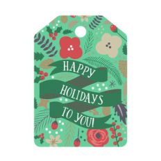 happy holidays tag