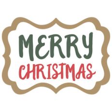 merry christmas tag