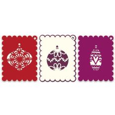 set of baubles gift tags