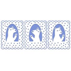 polar bear holiday gift tags