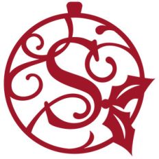 christmas monogram ornament s