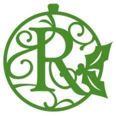 christmas monogram ornament r