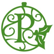 christmas monogram ornament p