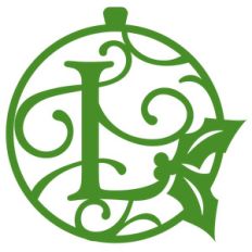 christmas monogram ornament l
